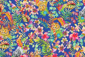 TIGERS & FLOWERS PAREO