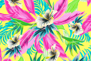 BRUSHED HIBISCUS PAREO