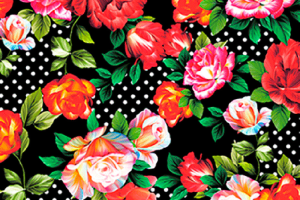 DOTTED ROSES PAREO